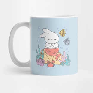 Little bunny mermaid under the sea Mug